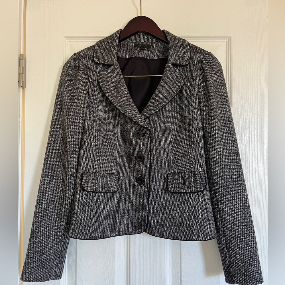 Semantiks Gray Tweed 3 Piece Suit
